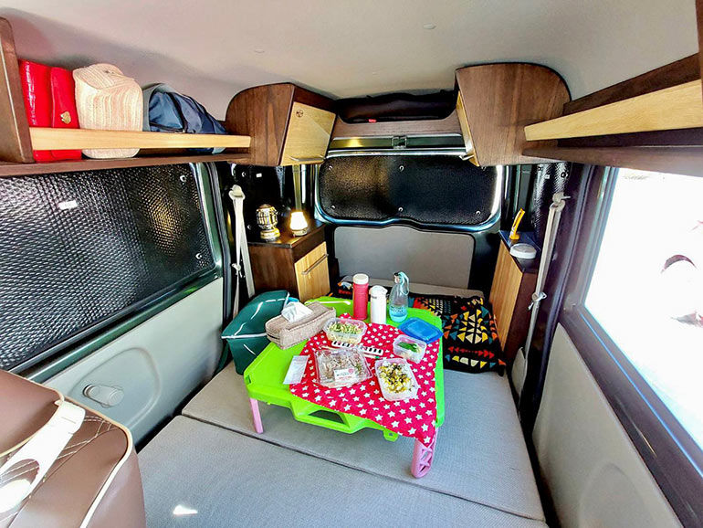 【車中泊】輕型露營車配備簡易最佳! 介紹使車旅更加舒適的方法!
