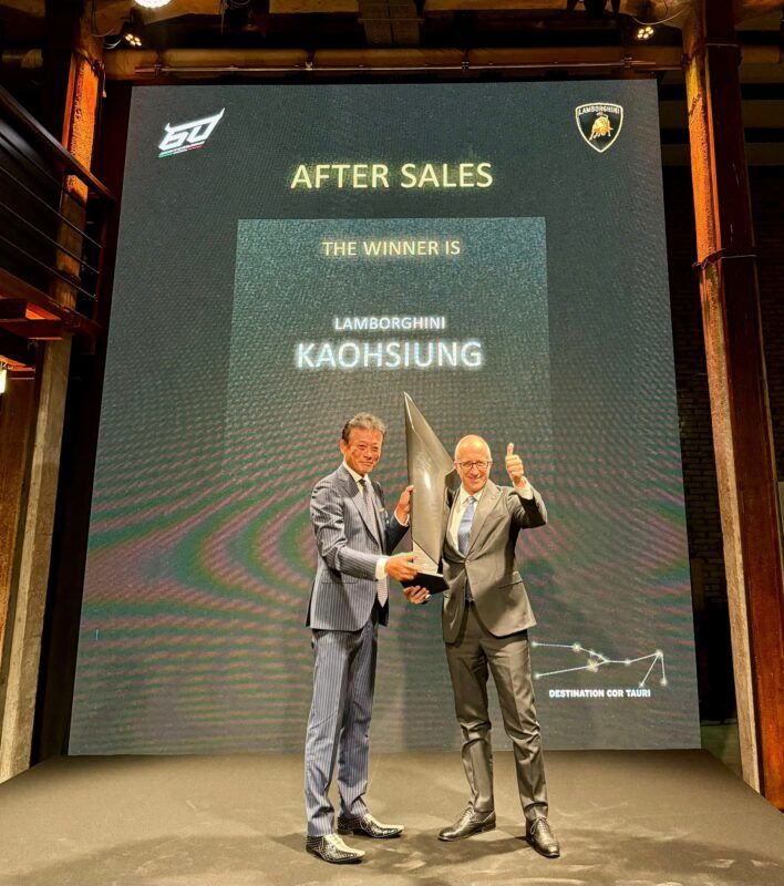Lamborghini 臺灣總代理嘉鎷興業榮獲品牌2023年度全球最佳售後服務團隊殊榮￼