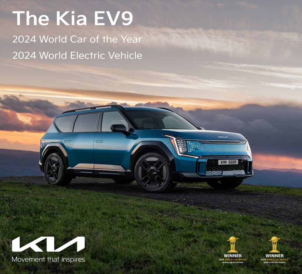 Kia首季榮登成長最快速進口品牌，商用車3月再創歷史新高！ The Kia EV9純電智慧旗艦LSUV 勇奪「世界年度風雲車」&「世界年度電動車」雙冠殊榮！