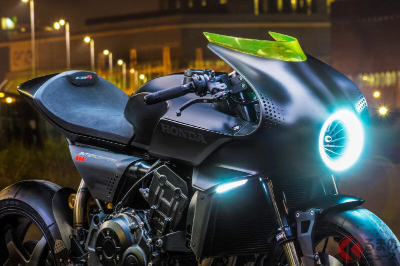 本田「CB4 Interceptor」超驚艷！ 前衛的「噴射引擎臉」搭配「Neo Sports Café」風格帥氣爆表！配備「風力發電裝置」的概念車竟然在義大利亮相！