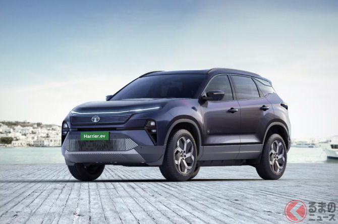 Tata 全新「Harrier」發表！歷代首度採用「純電動力總成」× 四輪驅動！專屬設計外觀 & 全球首創「搭載顯示螢幕」內裝超帥！還有加速模式、甩尾模式！？「電動 SUV」印度登場！