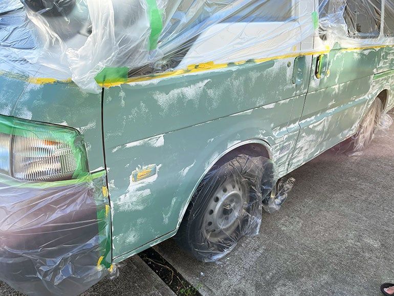 【車中泊】DIY烤漆不是難事?! 介紹做法順序、費用及注意事項!!(上)
