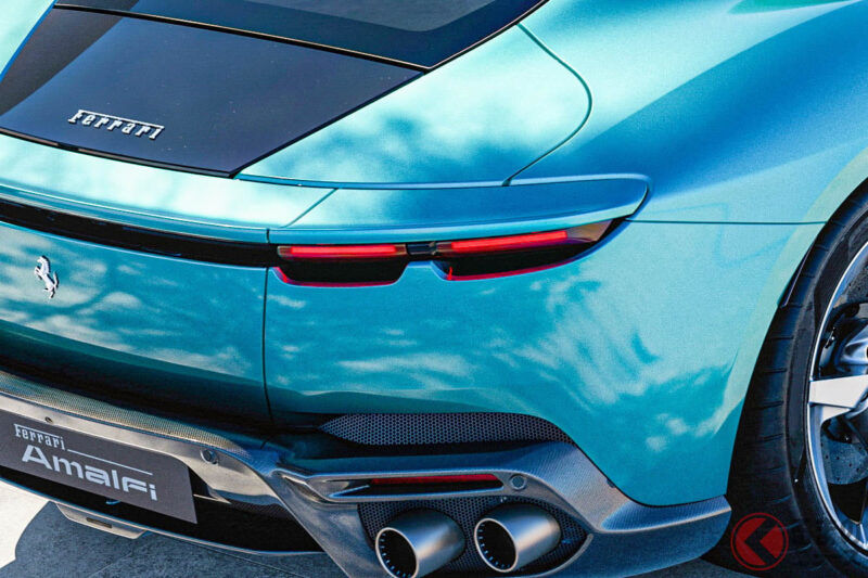 新型「4人座」法拉利初公開！  全長4.6米級「剛好尺寸」＆640匹馬力「V8雙渦輪」搭載！ 前置中置引擎雙門跑車「阿馬爾菲」登場