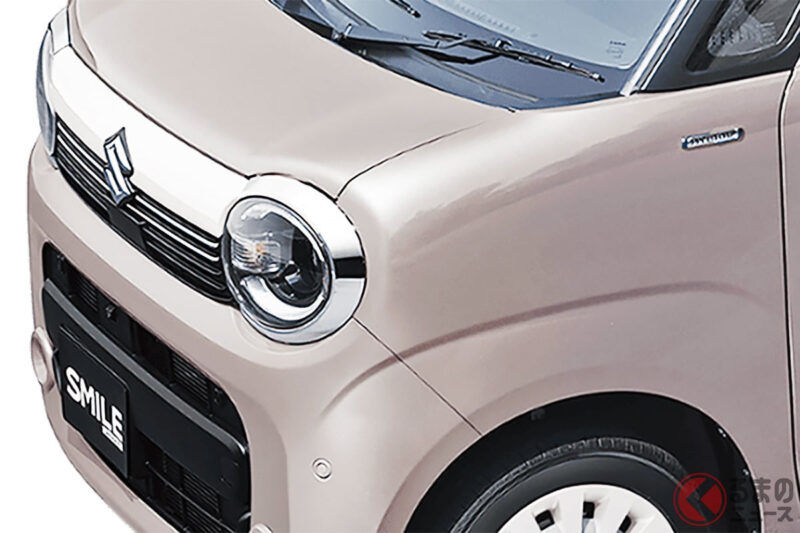 200萬日圓以下！Suzuki最新「4人乘坐滑門休旅車」超強！油耗達每公升25公里的「微笑臉」設計！ 雙色車身×高雅「米色內裝」的「Wagon R Smile 霜淺色特仕版」在銷售通路引發熱烈反響！