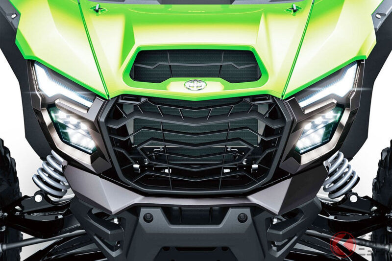 川崎新款「5人乘坐」運動型車發表！ 全長約4米車身×搭載「忍者」1L引擎！獨特方向盤與帥氣外觀的「四輪越野車 新TERYX」正式上市