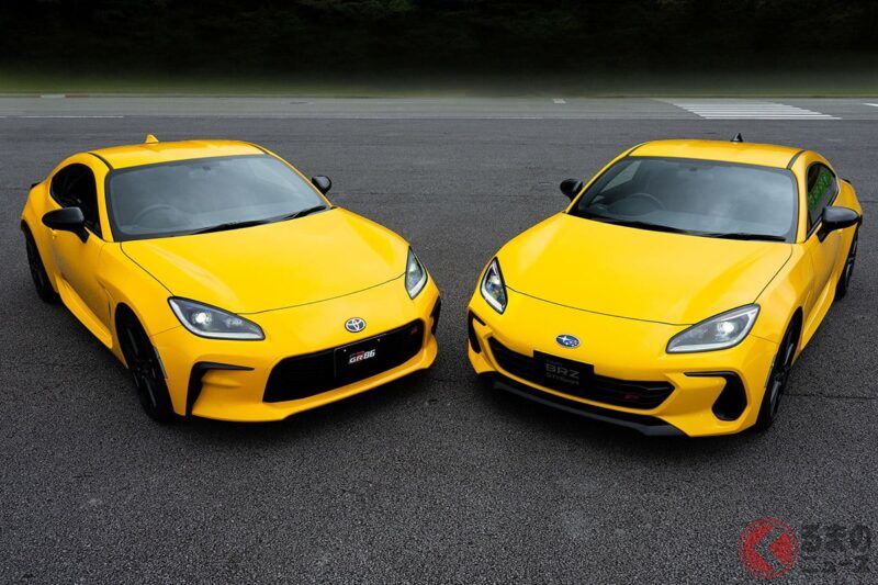 全新「黃色跑車」登場！ 豐田「GR86」與斯巴魯「BRZ」限定車亮相！ 開發者談論的「講究的差異化設計」是什麼？￼￼￼