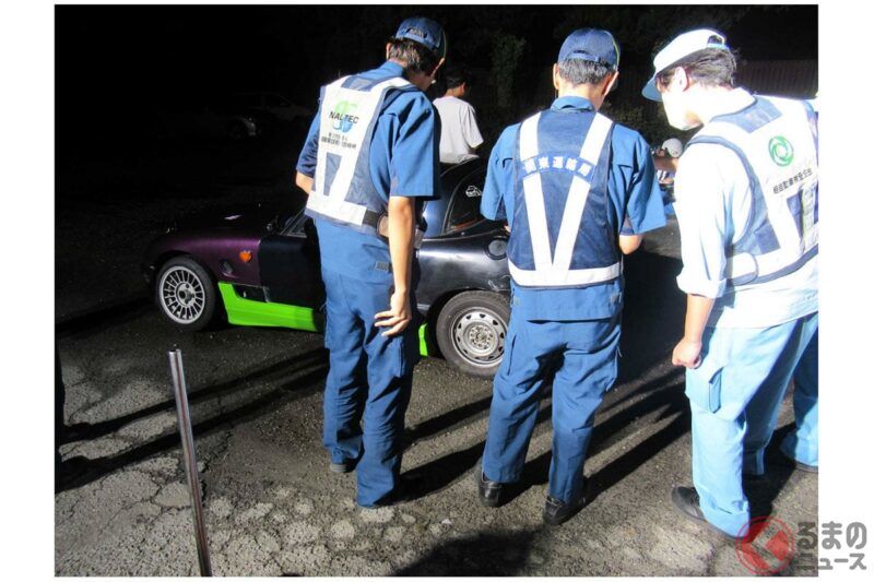 國交省火大了！？ 針對「8輛非法改裝車」下達「馬上把車修好！」命令！ 對造成「大麻煩」的「爆音排氣管」、「超低車身」、「輪胎突出」車輛，一次性全面取締！ 在夜晚的筑波山實施攔檢 茨城