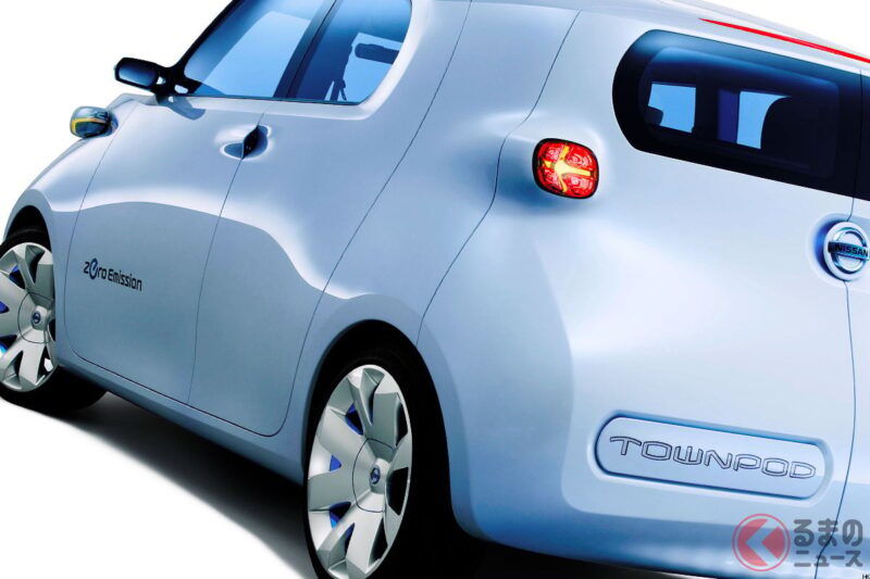 全長4.2公尺！日產推出創新的「四人座轎跑 × 商用廂型車」結合車型！ 配備能大幅打開的「觀音開門」設計，充滿衝擊感的模型！ 擁有「超寬敞貨室」，用途幾乎無限，針對年輕族群的「Townpod」引發高度關注！