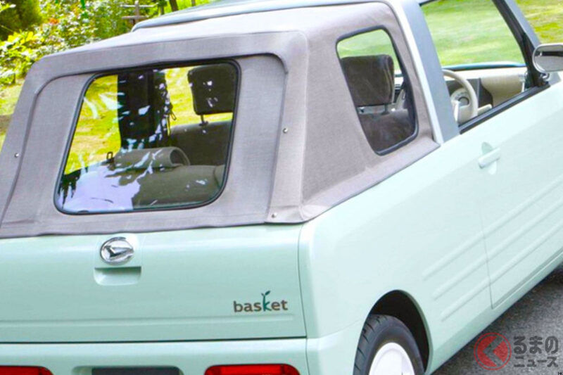 大發推出創新「2列4人座」輕型卡車，好厲害！採用復古「圓形頭燈」的舊車設計！前所未有兼具「敞篷車×載物能力」的車型“Basket”備受注目！