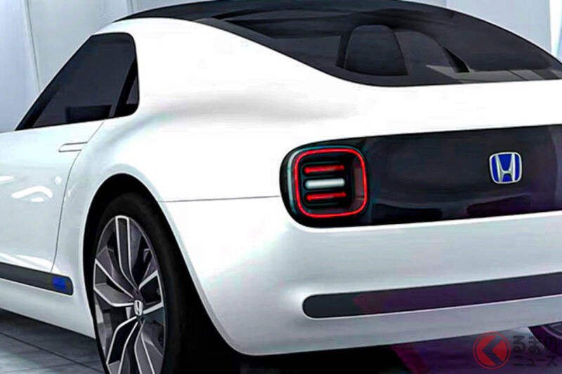 Honda「2門跑車」！ 長鼻設計的「後輪驅動小型車」！  寬扁的設計也很吸睛 「Sports EV」承襲S系列的精神嗎