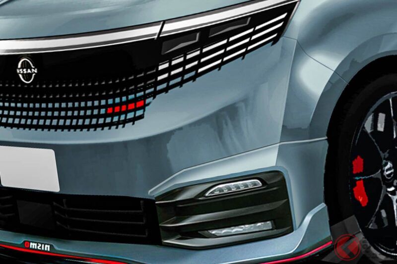 「高性能」的日產「全新」Elgrand!? 強悍空力套件的「NISMO」車型!? 配上紅色點綴的「運動風迷你休旅」預想CG引發討論