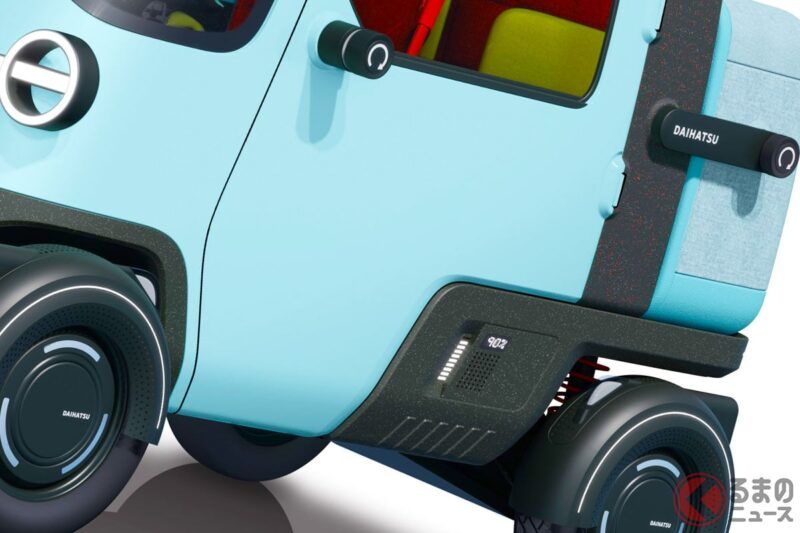 大發（Daihatsu）將全球首度公開「比輕型車還小的四輪車」！ 這款車採用像表情符號一樣的圓形大燈，還有後側開啟的創新車門設計！ 雖然超級小巧，卻可以乘坐3人——這台「Mizetto X」到底是什麼樣的車呢？