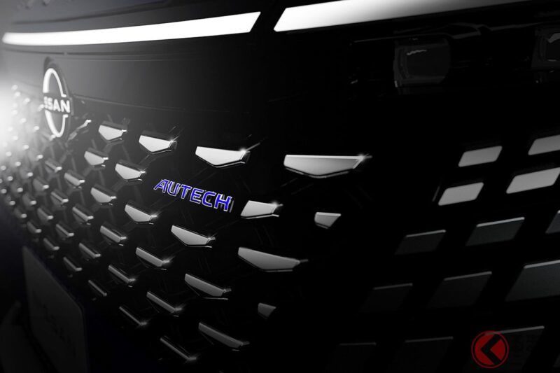 日產全新「Elgrand客製化車型」首次公開！ 搭載閃亮點狀水箱護罩，更顯氣勢！ 這款兼具豪華與運動感的高級迷你休旅「AUTECH」，預計2026年夏季上市