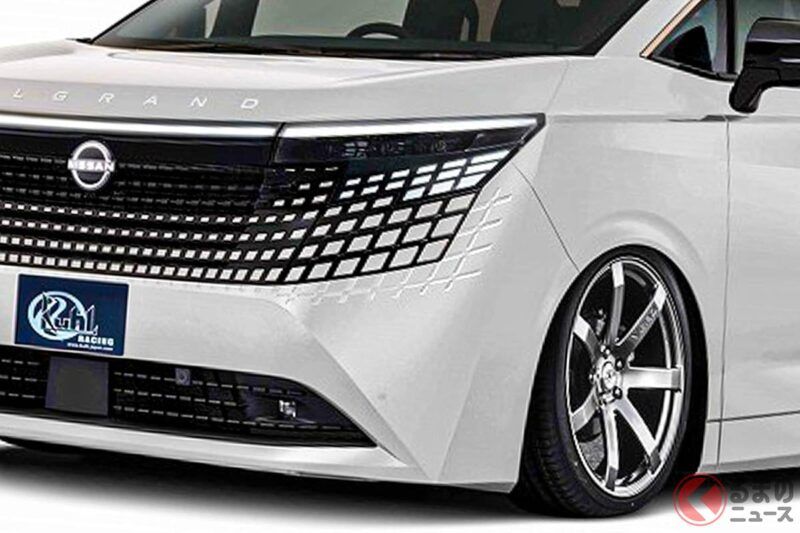 日產「新型Elgrand」首次公開“霸氣低趴版”!?  以最快速度把元祖「迷你貨車之王」改到貼地!?  KUHL JAPAN 公開了超適合黑白配色的改裝CG圖片