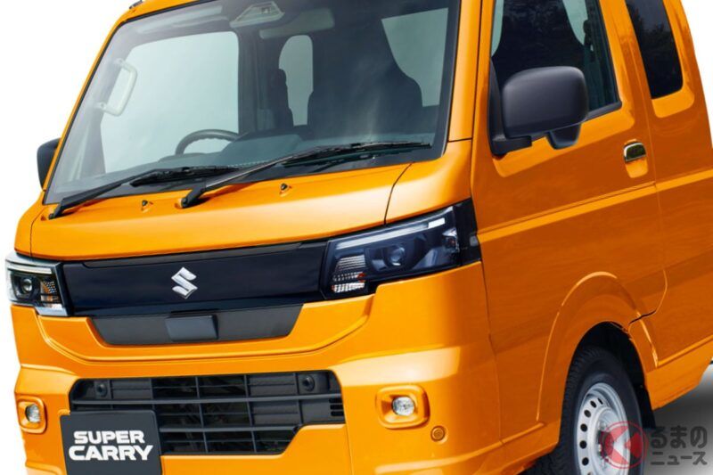 鈴木全新「Carry」發表引起熱烈迴響！ 「雖然是輕型貨車，但也太帥了吧！」「年輕族群應該會很喜歡」也有這樣的聲音！ 另一方面，也有人說「還是可愛的圓燈比較好…」「有點像大發的風格？」引發好壞意見不一！？ 全新進化的「最新輕型小貨車」首次公開！