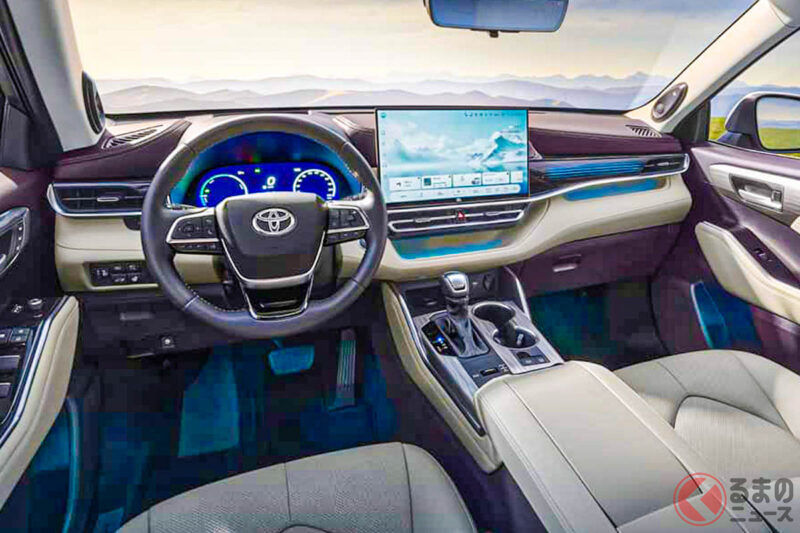約440萬日圓！豐田「新款」「7人座」SUV令人驚艷！這款5公尺長的「大型車型」降價60萬日圓，引發熱議！來自中國的2.5升混合動力「漢蘭達」也成為熱門話題。