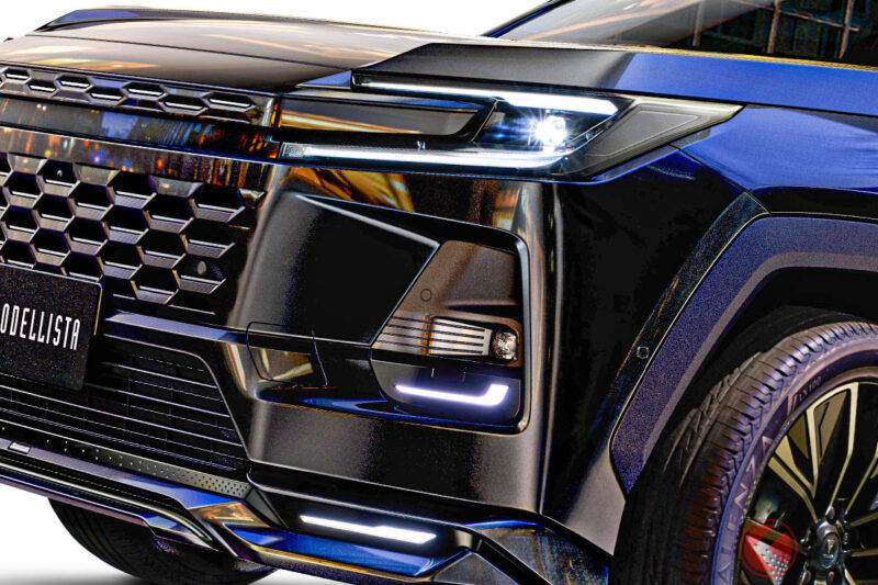 七年來首次徹底重新設計！豐田全新「RAV4」超銳利空氣力學套件首次亮相！ 「Modellista」也以超炫的「發光」燈光效果登場。