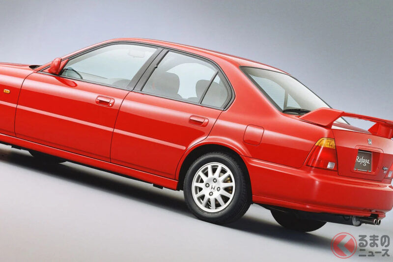 Honda 的「5號牌“5缸”小型房車」曾經超厲害！ 配備巨大尾翼、還設定有「Type R」徽章的 CS 版本！ 回顧過於前衛的運動房車「Ascot／Rafaga」