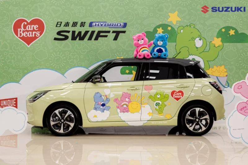 Suzuki「Swift」限定車型登場！與「Care Bears」聯名的「超可愛」特別設計！作為custom parts在台灣販售