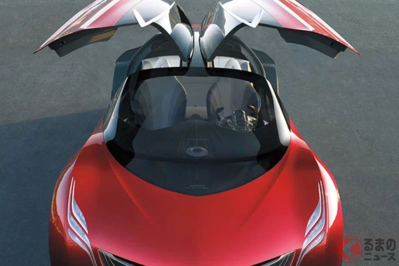 全長4.2公尺！再次聚焦Mazda的「嶄新2＋2運動跑車」！「RX-8」和「Roadster」結合!? 採用「Gullwing」設計、於2007年公開的絕美轎跑概念車「流雅」是什麼？