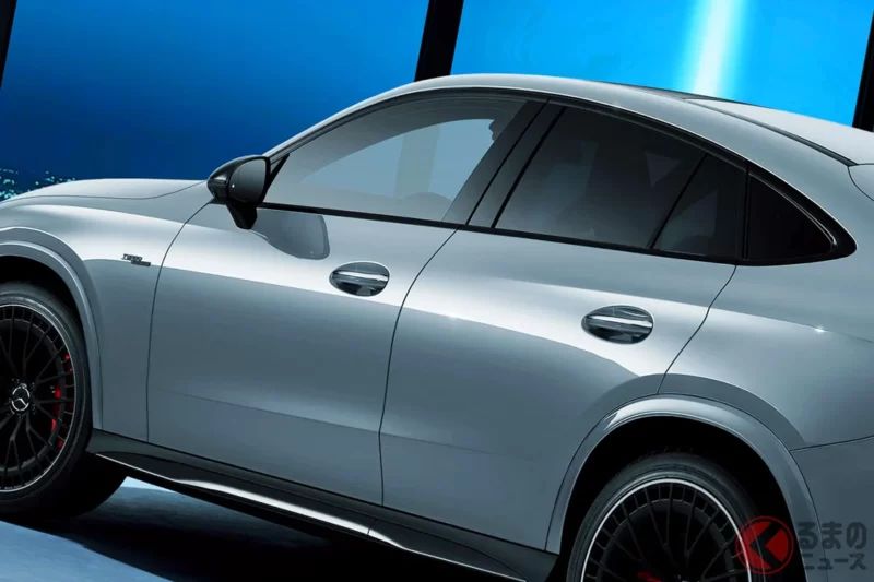 與toyota「harrier」同級尺寸的新款「4WD SUV」引發大量討論！「2L直4 turbo就有“421馬力”，感覺超快！」「滿滿特別感很讚」等好評不斷！採用全長約4.7m車身的mercedes AMG「GLC 43 edition night carbon」登場