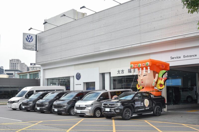 福斯商旅經銷商守護大甲媽祖遶境18年　             Amarok Style領航Q版媽祖巡禮 德制商旅 Caravelle全線護航