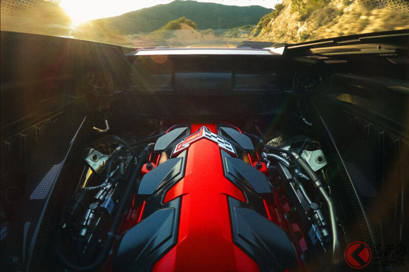 全新「midship」sports car公開引發大量迴響！「重新開發V8引擎太厲害了」「感覺聲浪會很棒」等聲音也不斷出現！搭載高性能4WD版本的Chevrolet「Corvette Grand Sport」美規車型成為話題焦點！