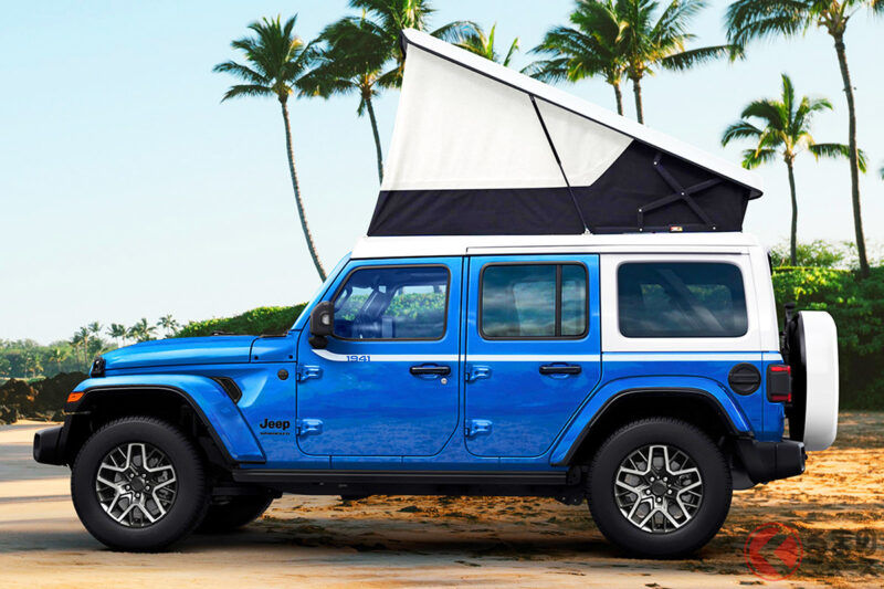 創新「白色車頭」全新「正統4WD SUV」正式上市！ 方正車身搭配可掀式「雙層車頂」設計！ 清新藍配色的Jeep「Wrangler White Cap」登場！