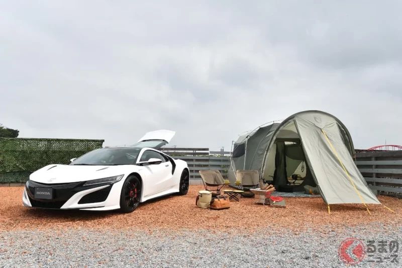 Honda 最強「Supercar」推出「戶外露營版」真的亮相了！經典名車「NSX」竟然能載4人帳篷！在露營區絕對是全場焦點，這項創意十足的提案究竟是什麼？